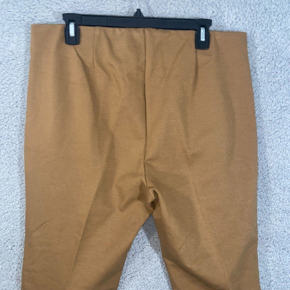 Chico's Pants Womens 2.5 Brown Flat Front Slash Pockets Straight Casual Career - Picture 9 of 15